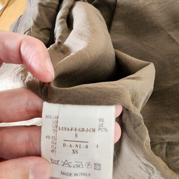 Brunello Cucinelli Brown Wool Mini Dress Minimalist Old Money S - Picture 7 of 14